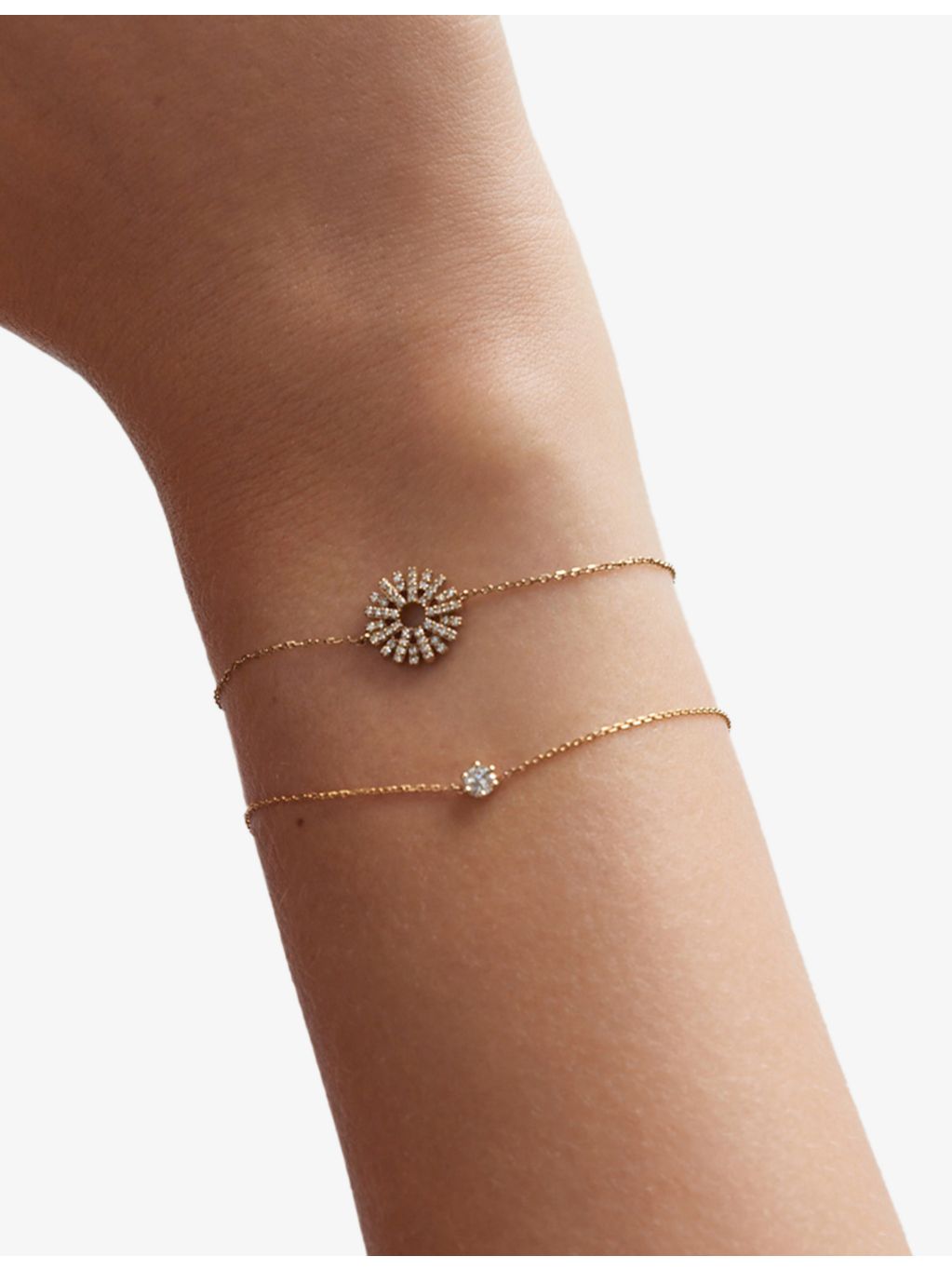Astley Clarke Rising Sun diamond bracelet 14ct yellow gold (British brand)