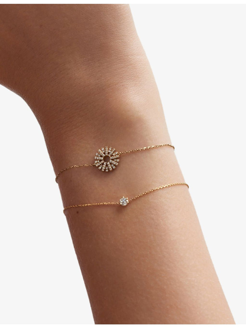 Astley Clarke Rising Sun diamond bracelet 14ct yellow gold (British brand)