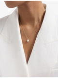 Astley Clarke Luna pendant with pearl and diamond, 14ct gold - British product