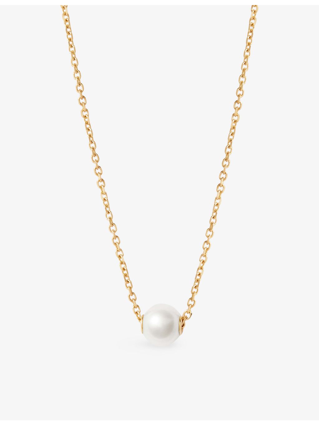 Astley Clarke 14ct gold pearl pendant necklace, imported from the UK