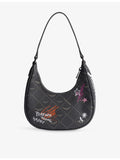 Zadig&Voltaire leather shoulder bag with monogram, UK version