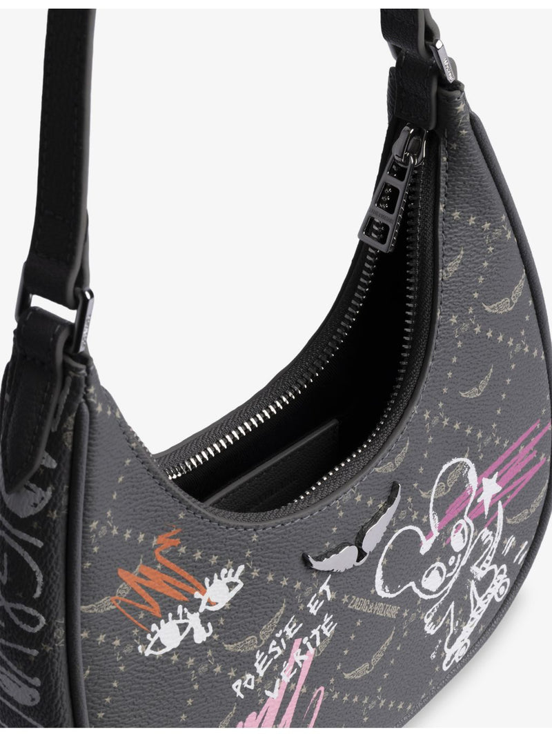 Zadig&Voltaire leather shoulder bag with monogram, UK version