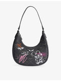Zadig&Voltaire leather shoulder bag with monogram, UK version