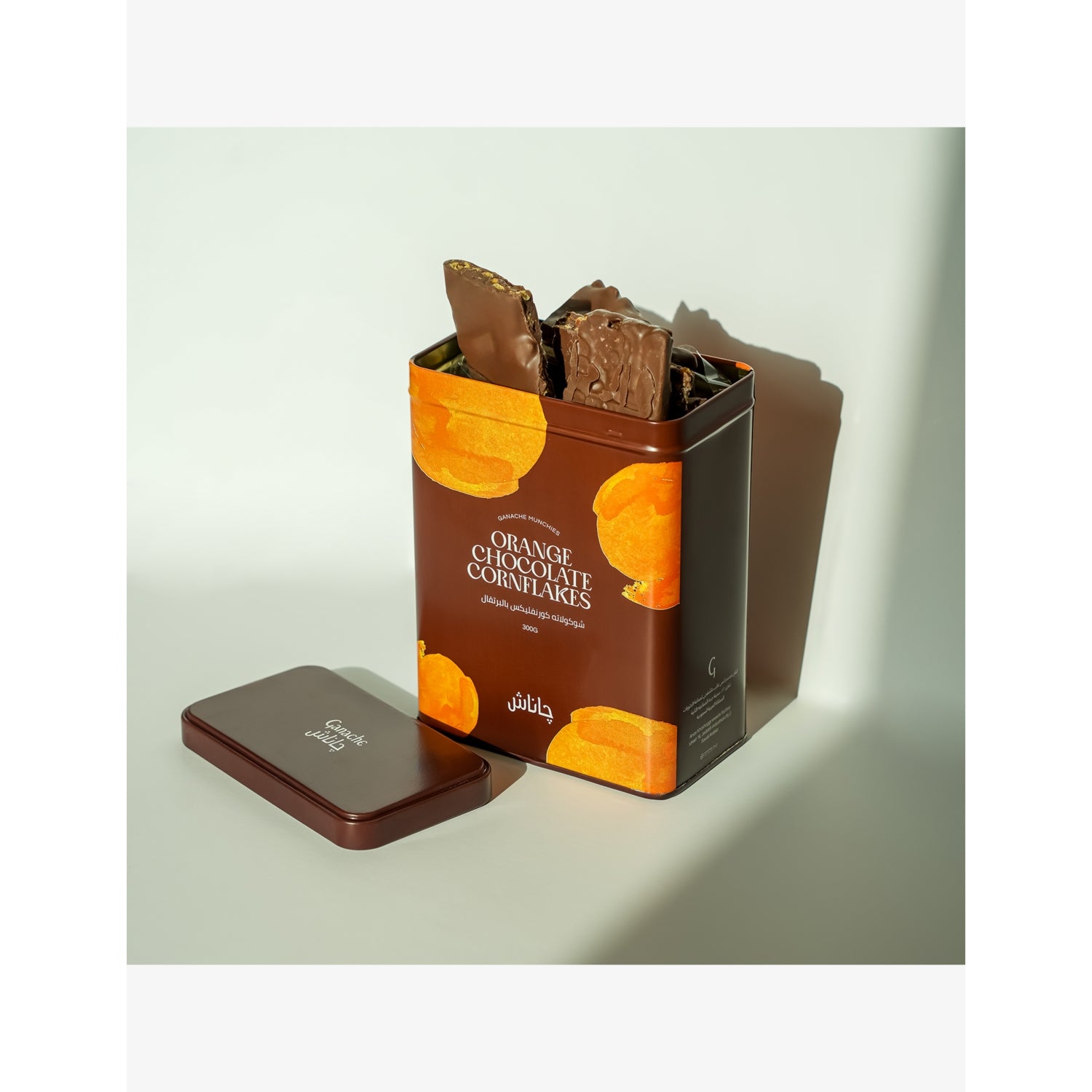 Orange chocolate cornflake clusters 190g, imported from the UK