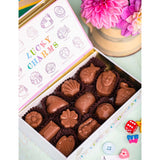 The Chocolate Gift Company Lucky Charms tin 108g, imported from the UK