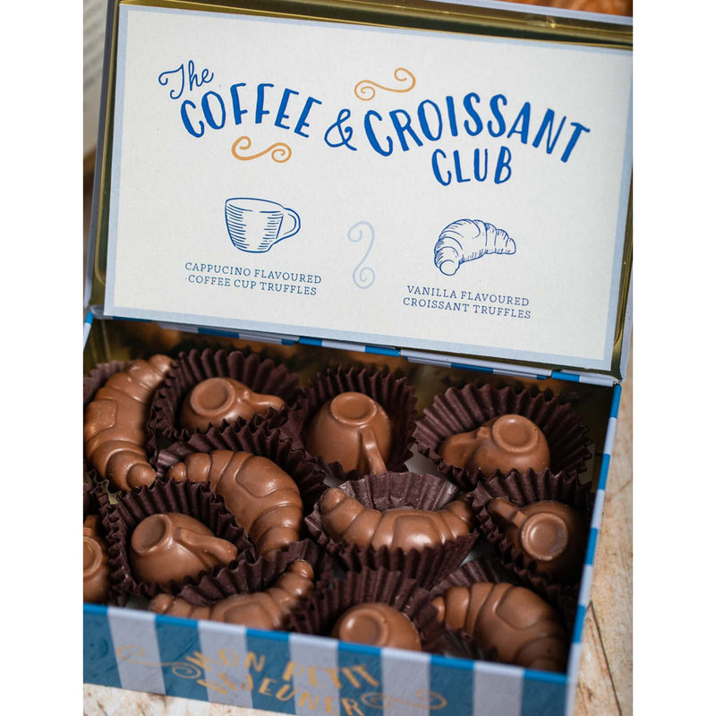 The Coffee & Chocolate Club chocolate tin 106g, imported from the UK