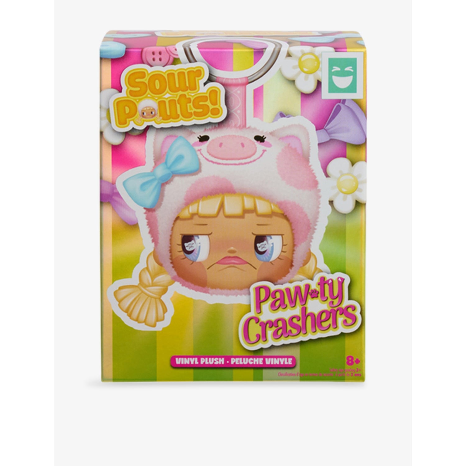 Sour Pout Pawty Crashers vinyl clip-on soft toy 7cm, UK version