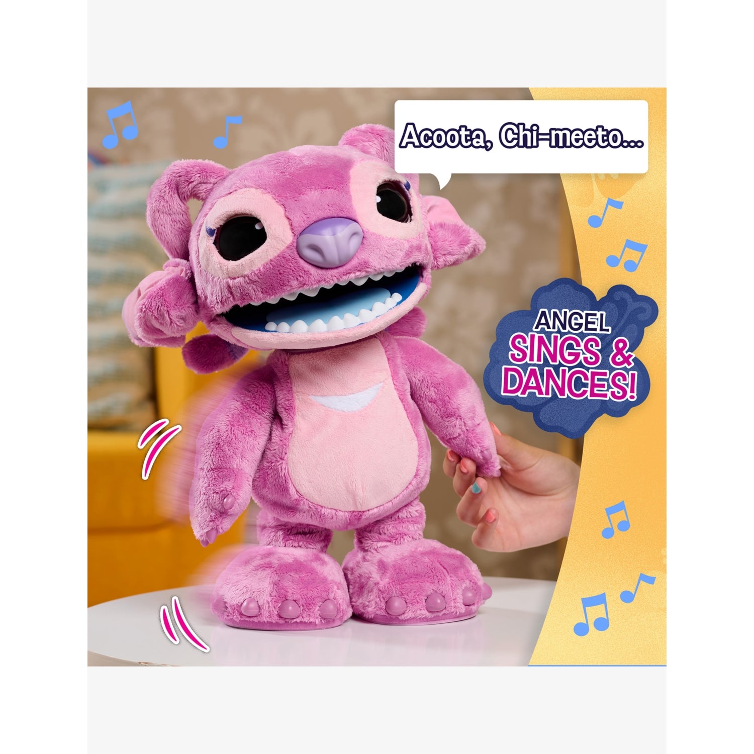 Disney Stitch Angel interactive soft toy 47cm, UK version