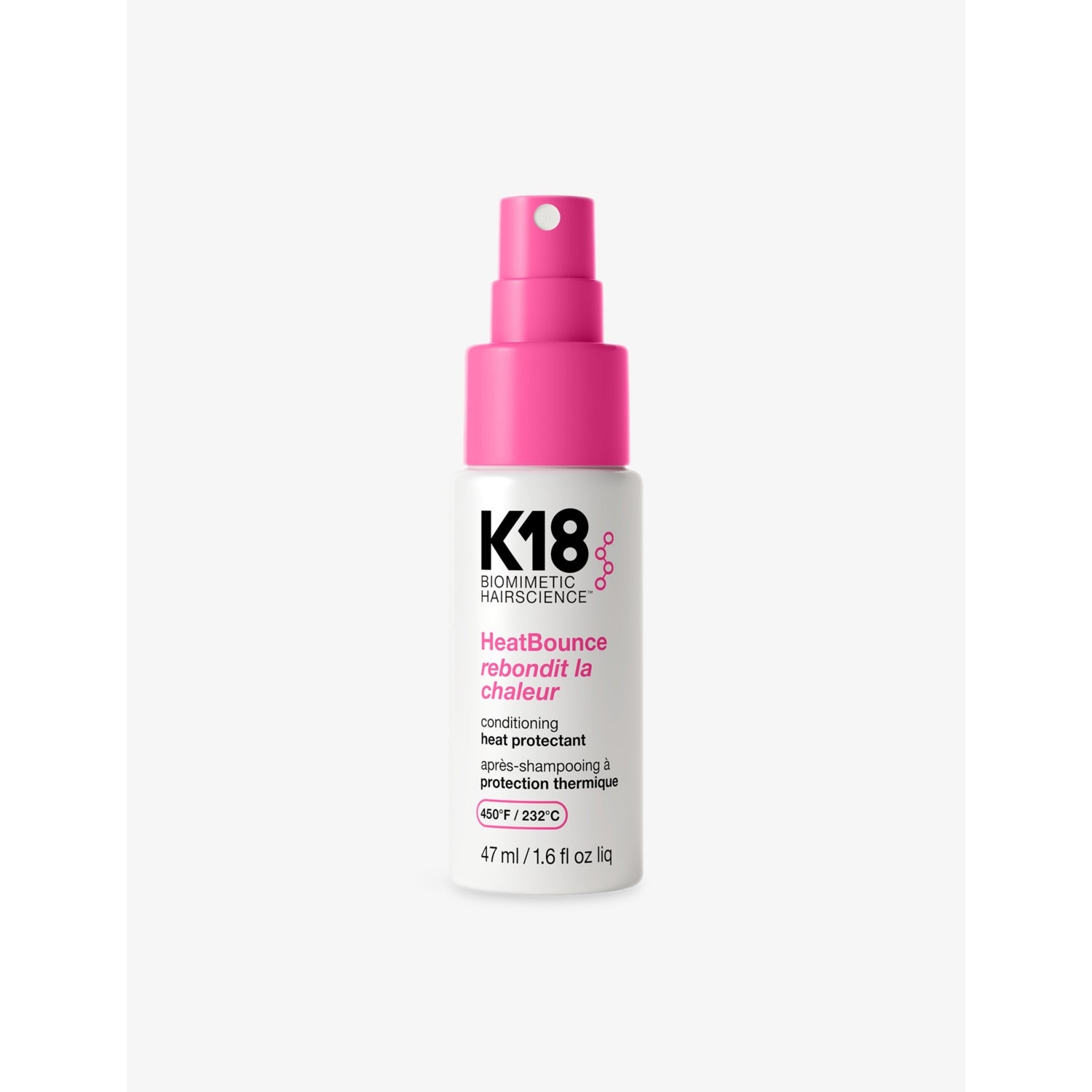 K18 Heatbounce conditioning heat protectant 47ml, imported from the UK