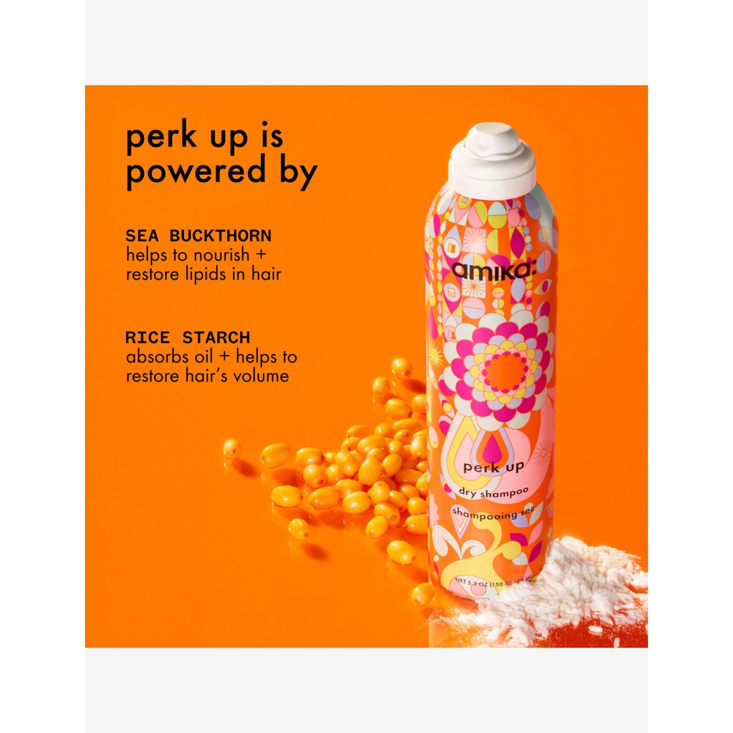Amika Perk Up dry shampoo 233ml for volume (British brand)