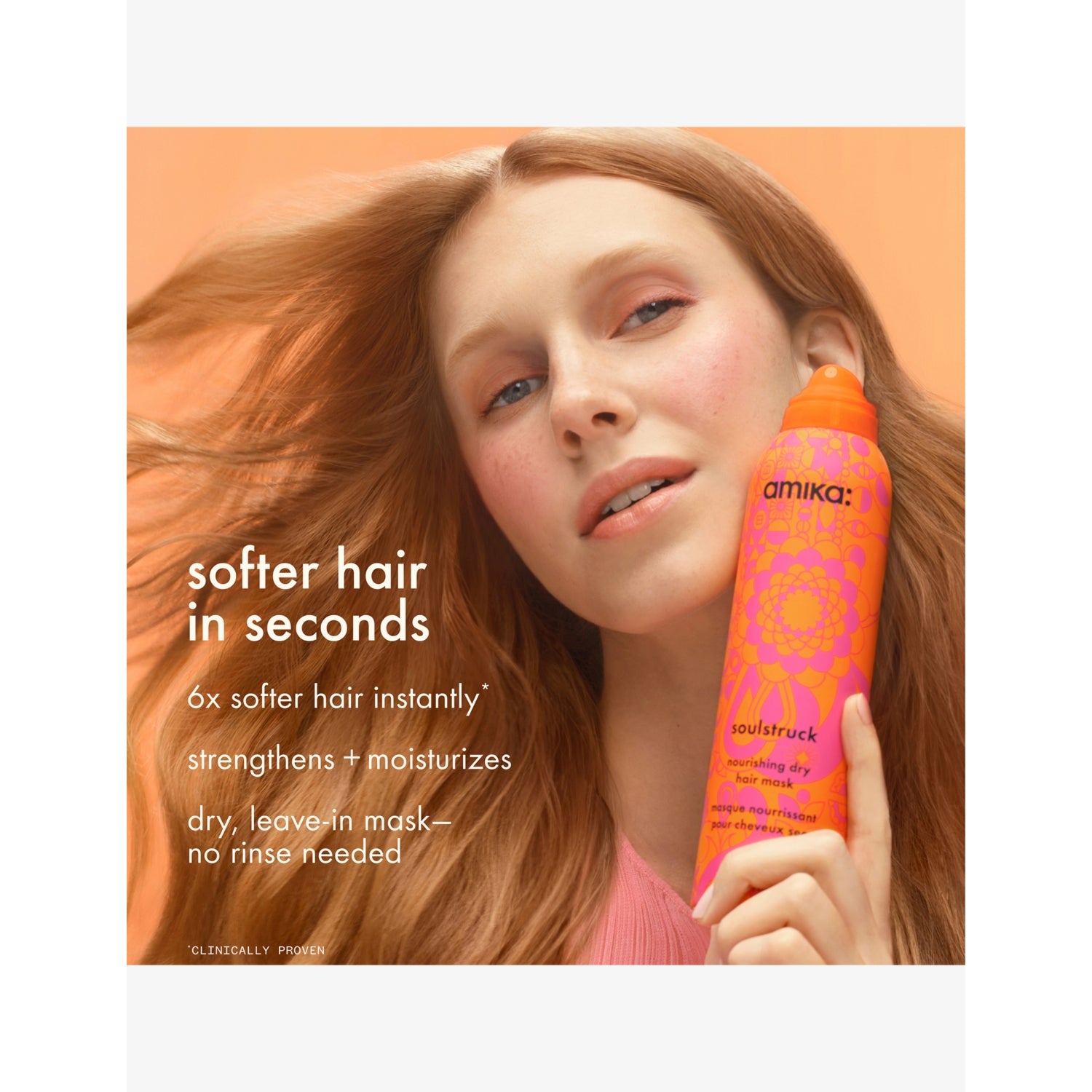 Amika Soulstruck leave-in dry hair mask 200ml, imported from the UK
