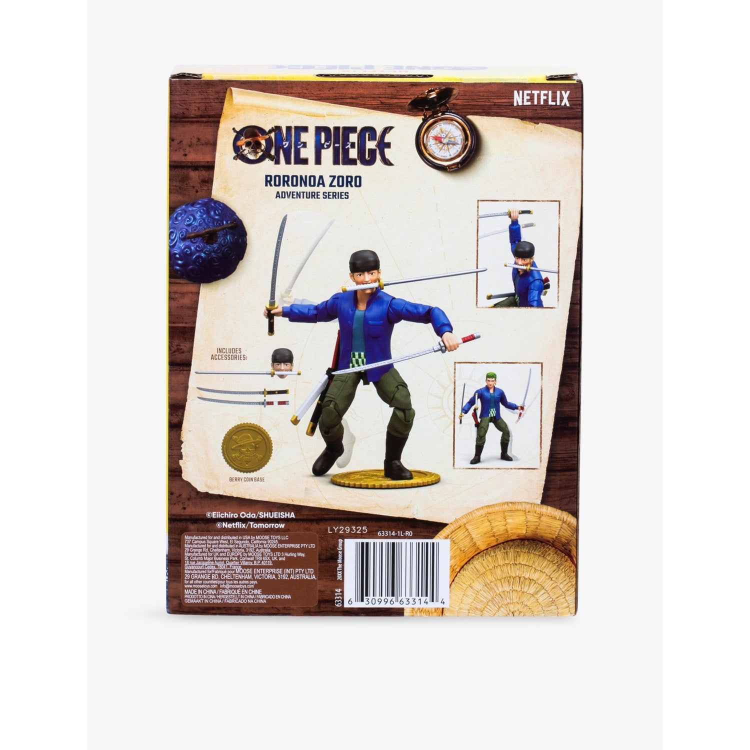 One Piece Zoro anime action figure 15cm, UK version