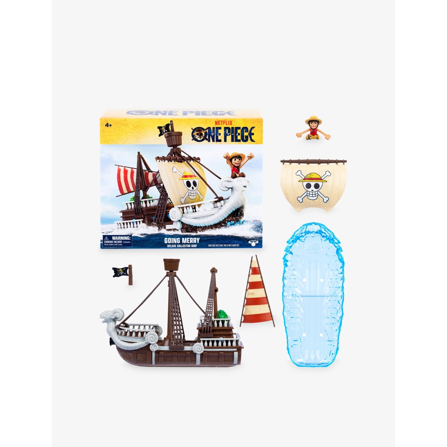 Going Merry Deluxe collector ship playset with Luffy figure (British brand)