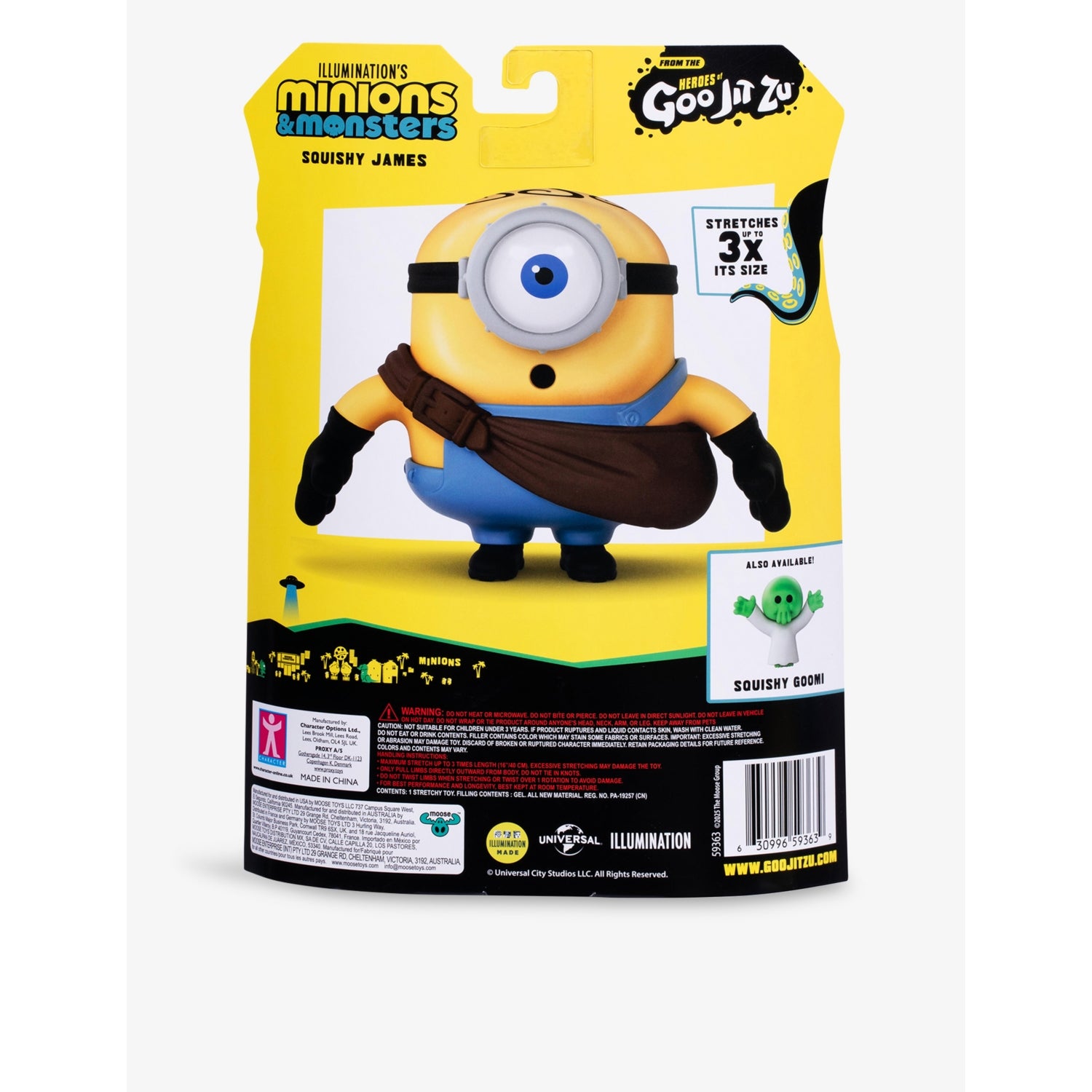 Minions Goo Jit Zu James action figure 12.7cm, UK version