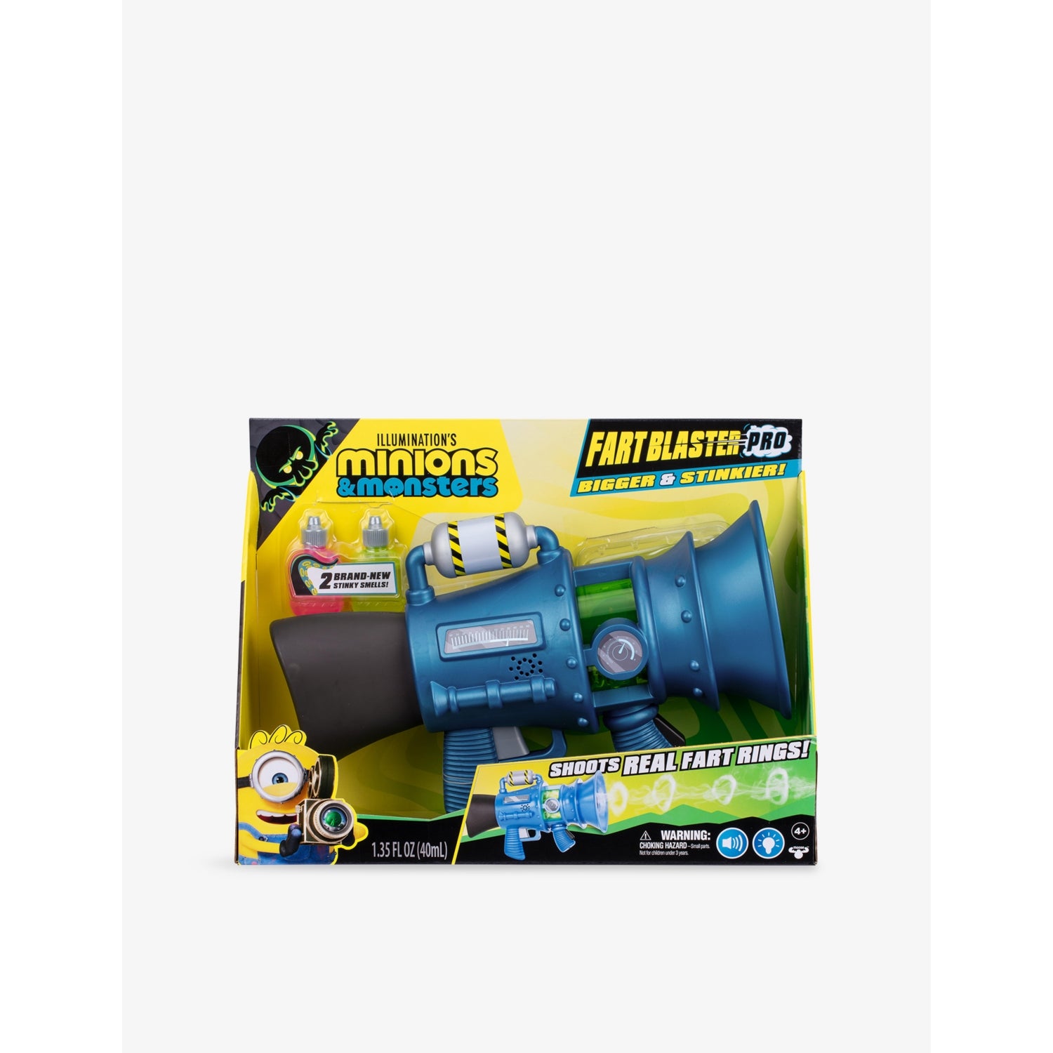 Minions blaster toy with scented formulas, UK version