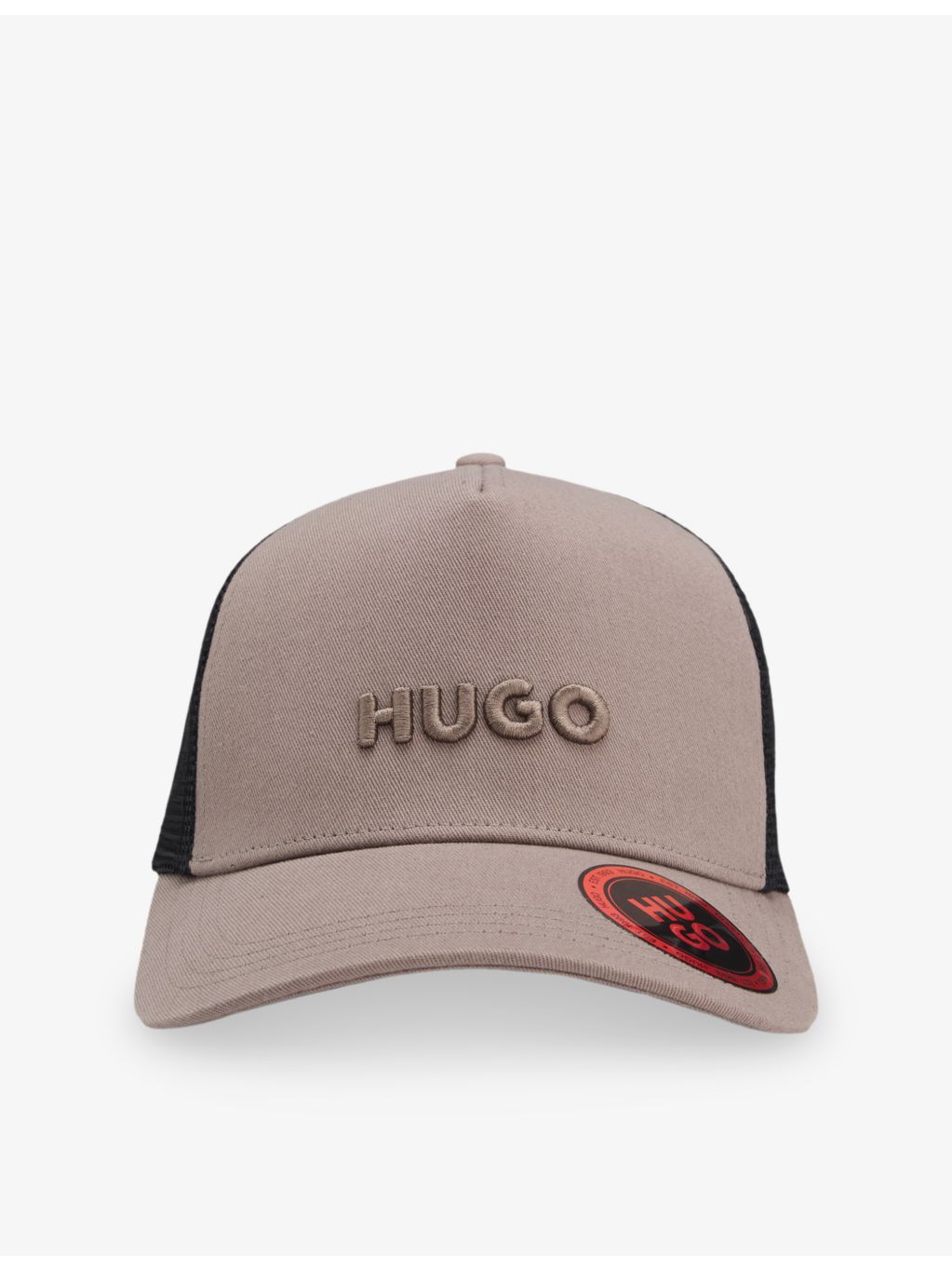 Hugo logo-embellished cotton-twill trucker cap (British brand)