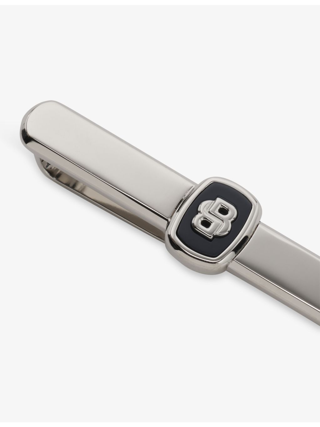 BOSS brass tie clip with Double B monogram - British product