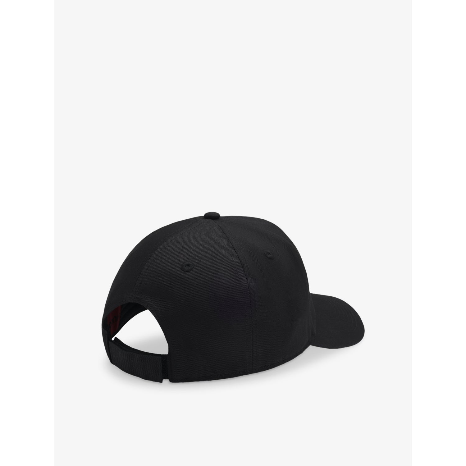 HUGO cotton baseball cap with leather brand patch, UK version