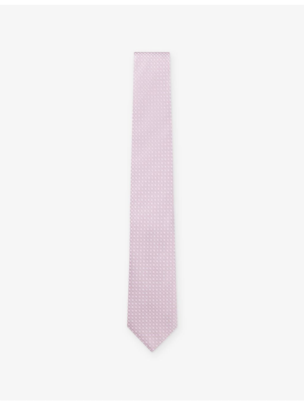 BOSS tie square pattern silk-blend 6cm - British product