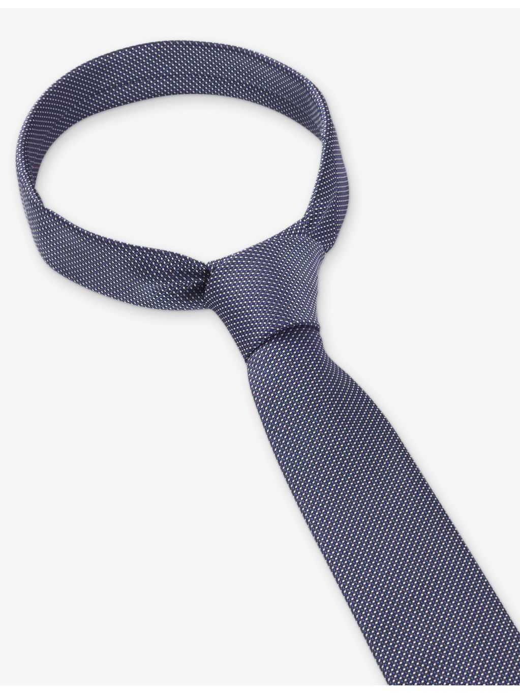 HUGO geometric pattern silk tie 6cm, UK version