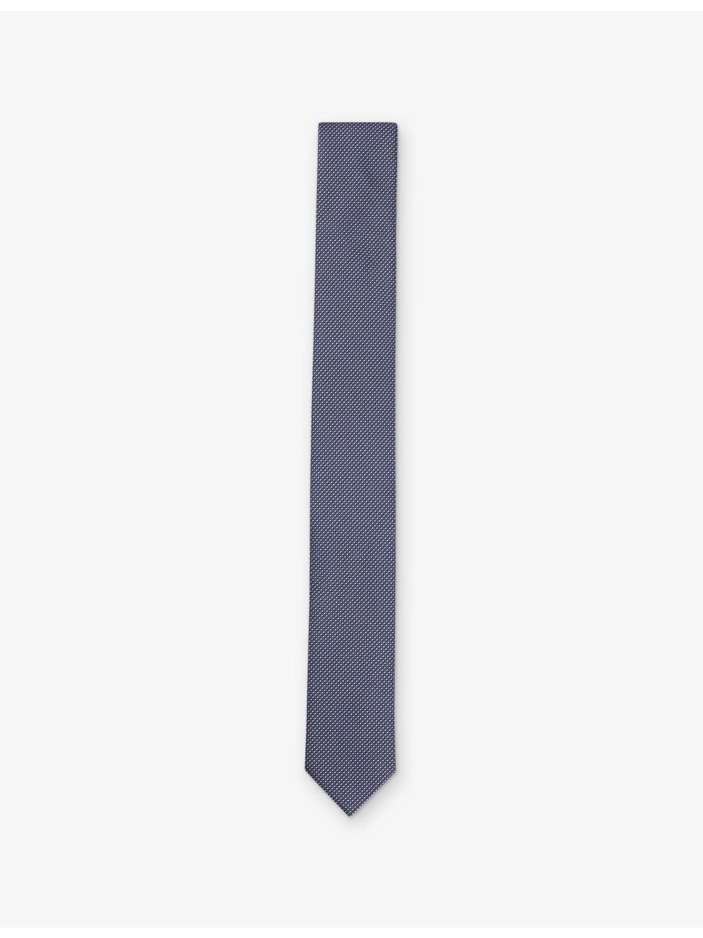 HUGO geometric pattern silk tie 6cm, UK version
