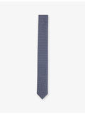 HUGO geometric pattern silk tie 6cm, UK version