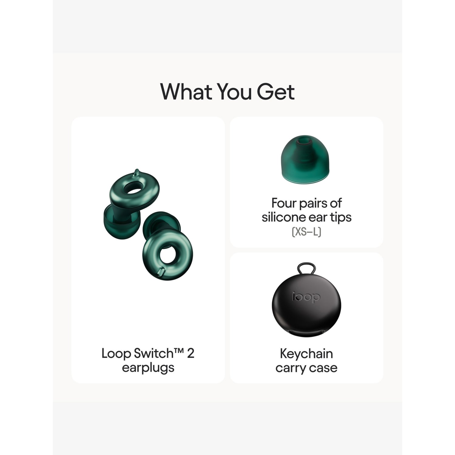 Loop Switch 2 earplugs with adjustable noise reduction, imported from the UK