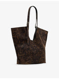 AllSaints suede tote bag Ara Leppo leopard print, UK version