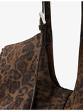 AllSaints suede tote bag Ara Leppo leopard print, UK version