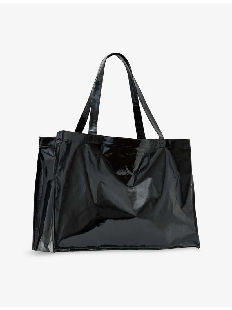 AllSaints oversized coated cotton tote bag, imported from the UK