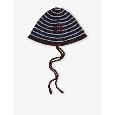 selfridges Miu Miu Crochet Cotton Sun Hat- Buy online at McGrocer