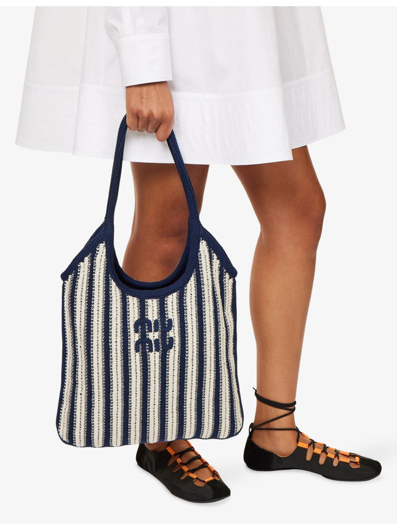 Miu Miu crochet cotton tote bag, imported from the UK