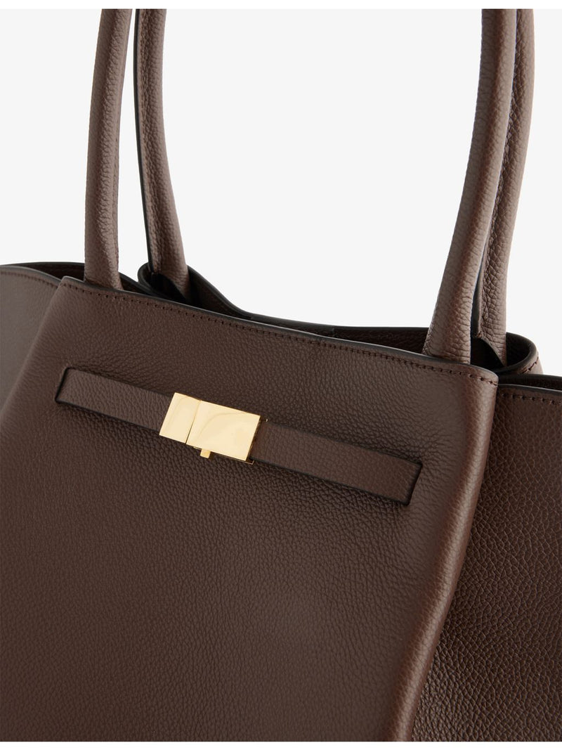 DeMellier New York structured leather tote bag, UK version
