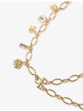Maje charm-embellished metal chain belt, UK version