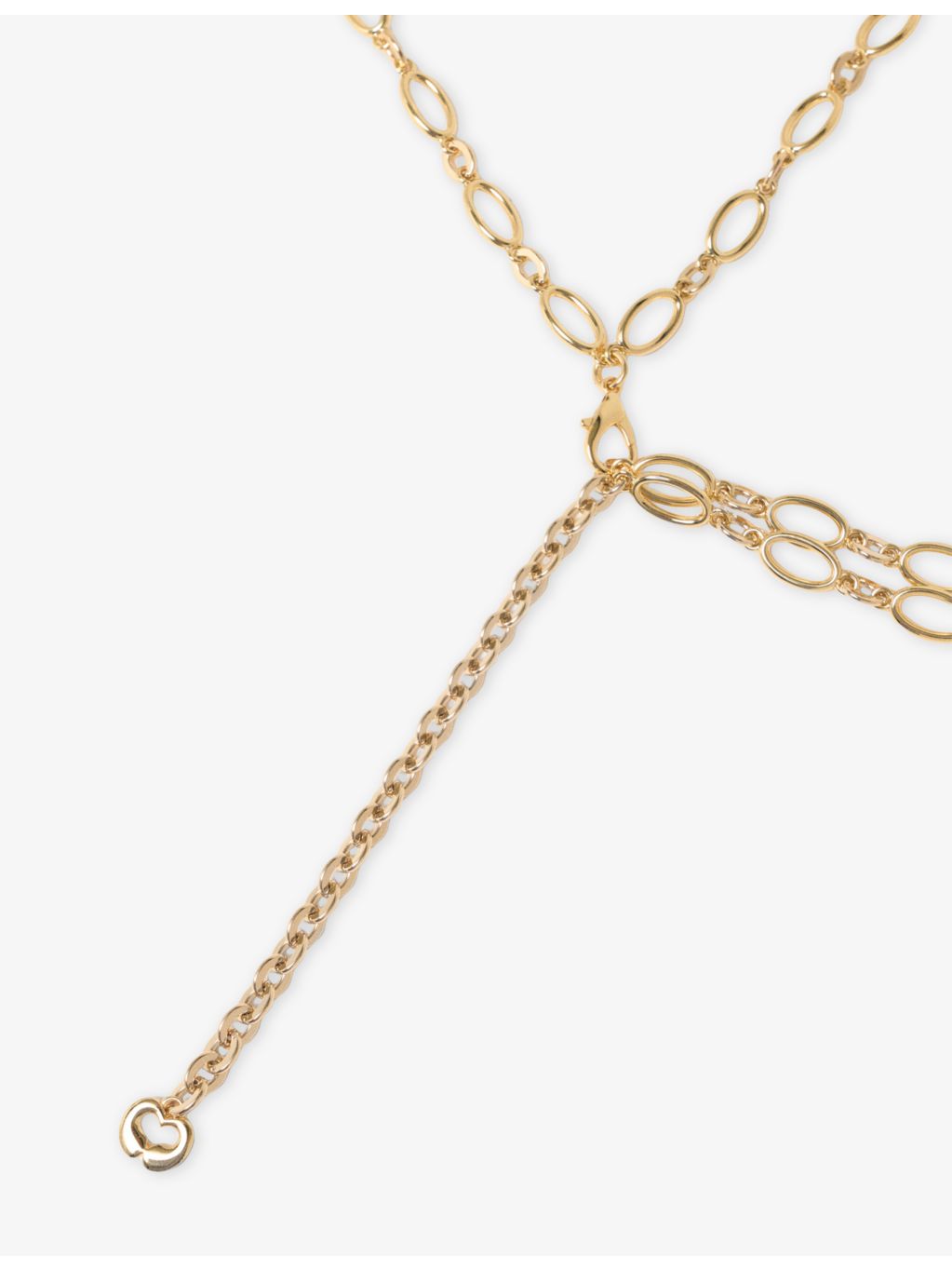 Maje charm-embellished metal chain belt, UK version