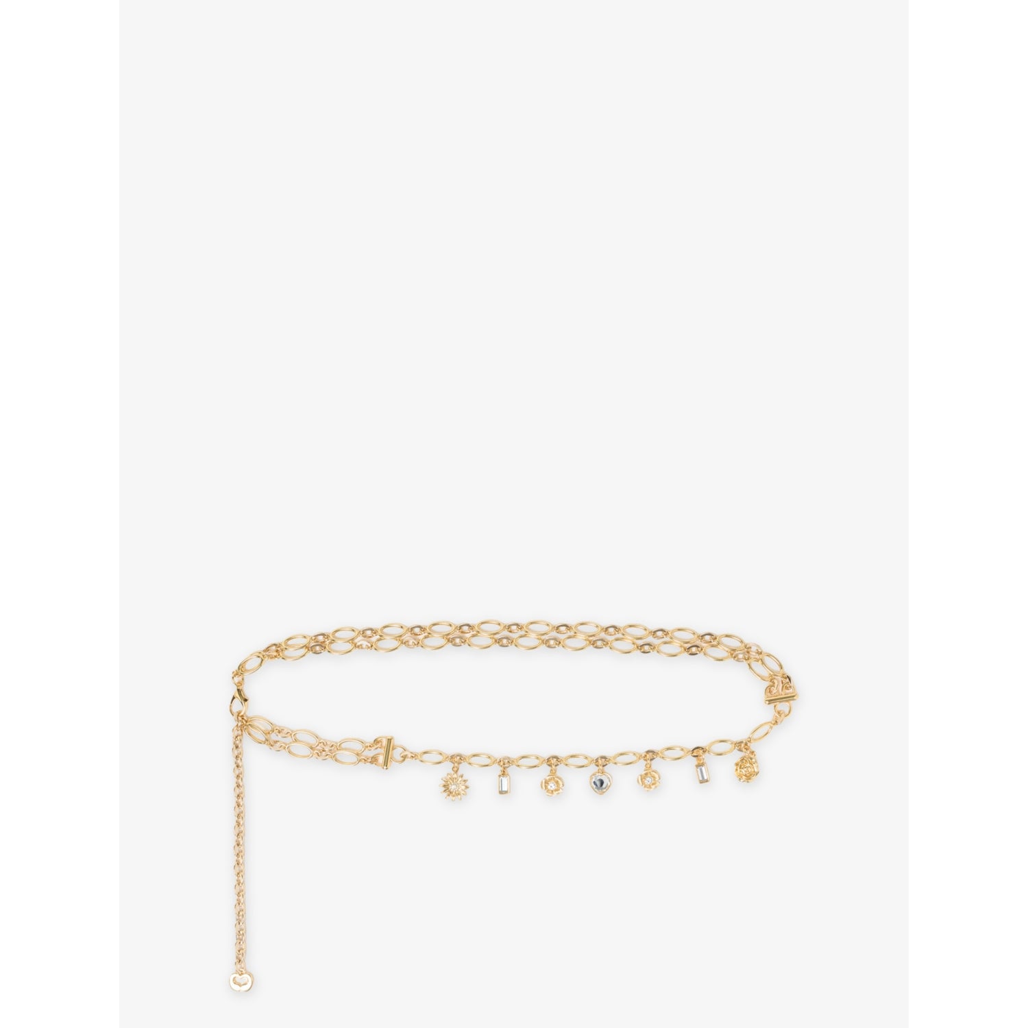 Charm-Embellished Metal Chain Belt - 22