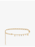Maje charm-embellished metal chain belt, UK version