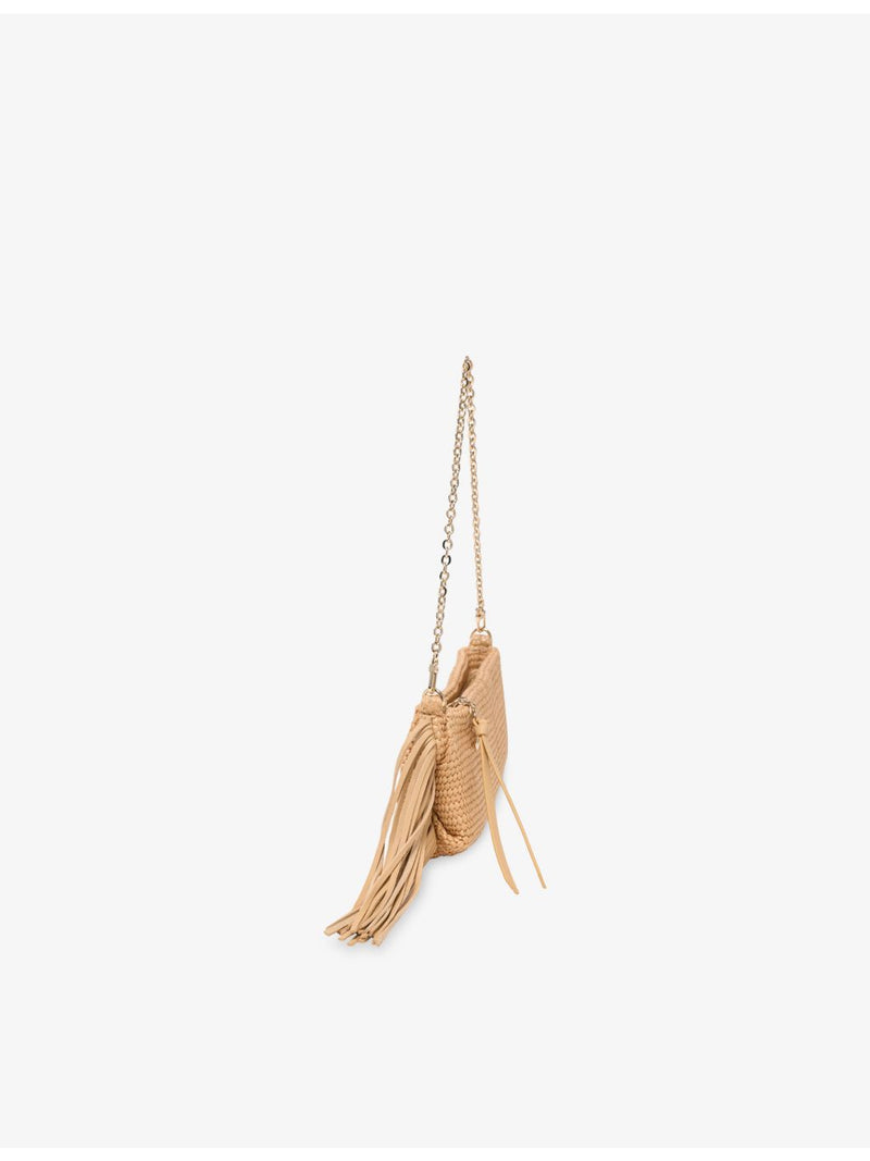 Maje raffia shoulder bag, imported from the UK