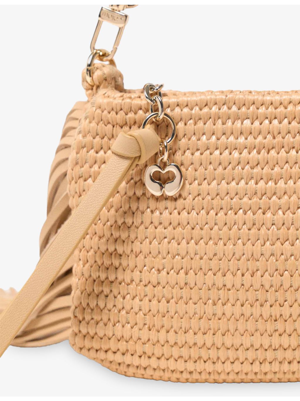 Maje raffia shoulder bag, imported from the UK