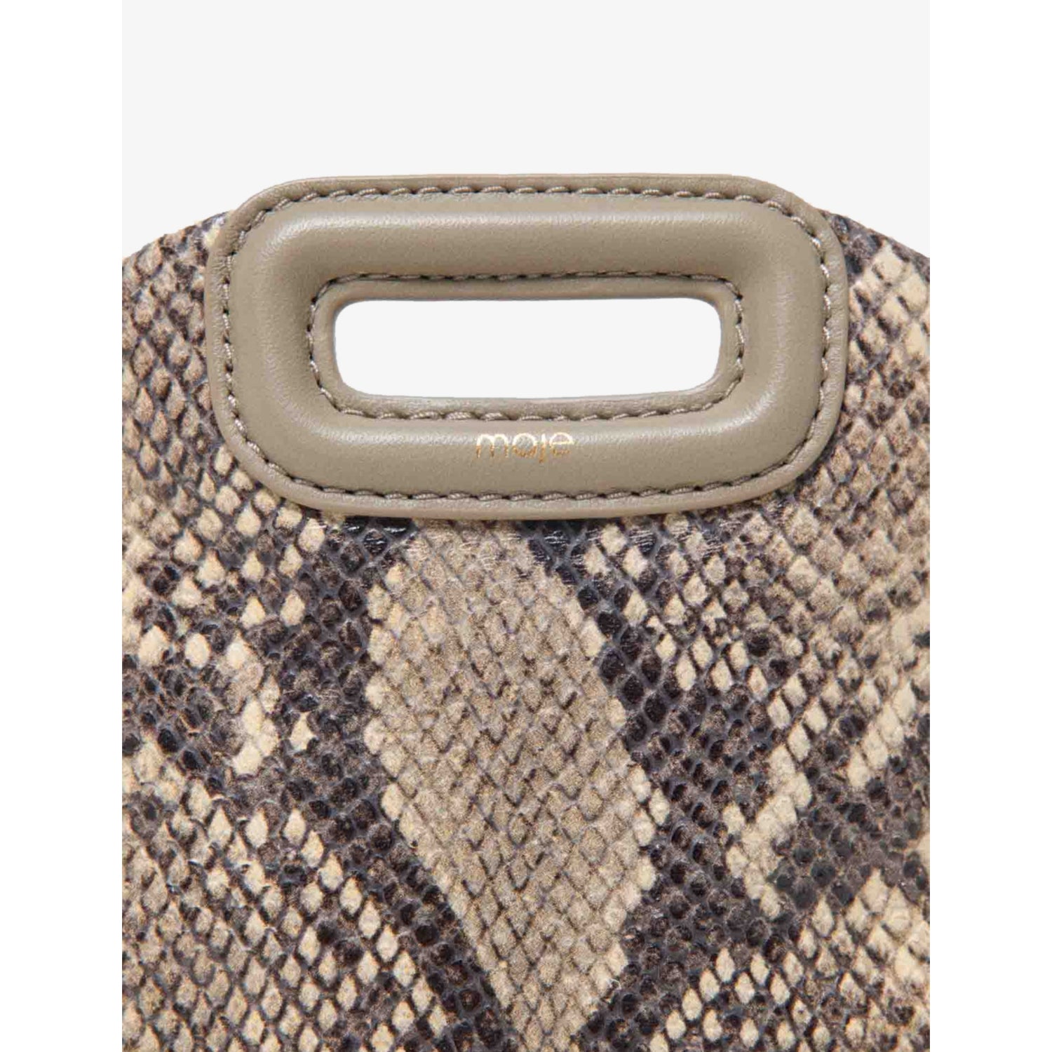 Maje Miss M mini snake-print leather shoulder bag, UK version