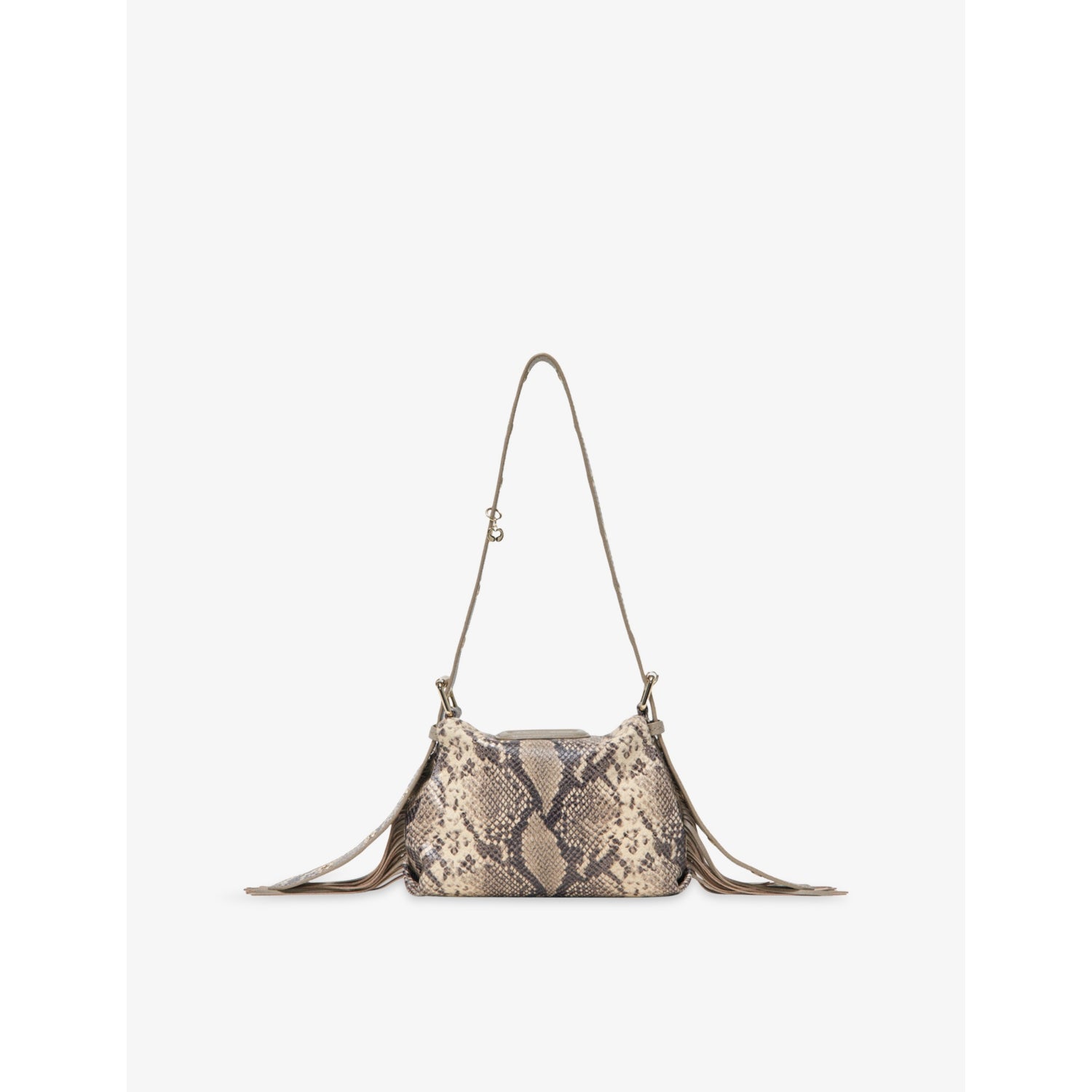 Maje Miss M mini snake-print leather shoulder bag, UK version