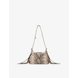 Maje Miss M mini snake-print leather shoulder bag, UK version