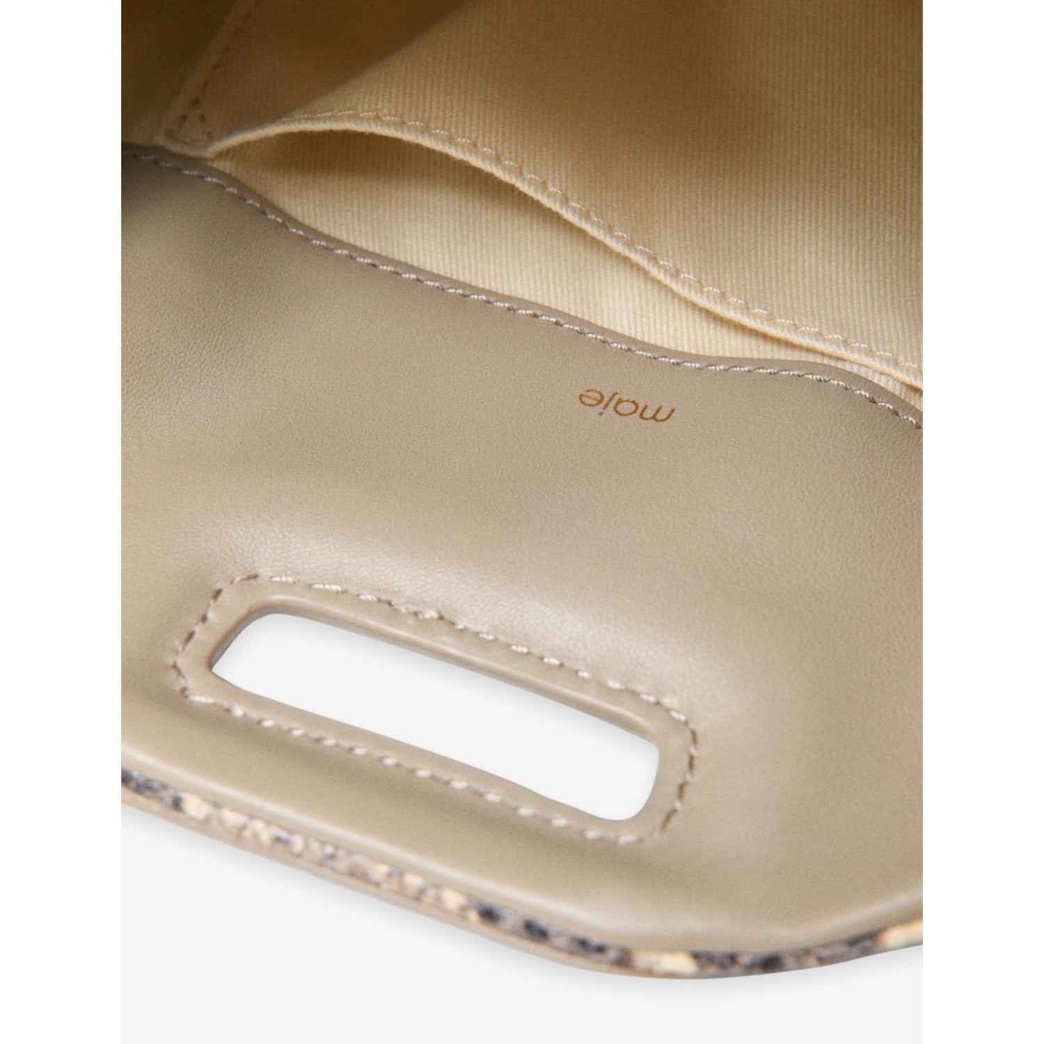 Maje Miss M mini snake-print leather shoulder bag, UK version