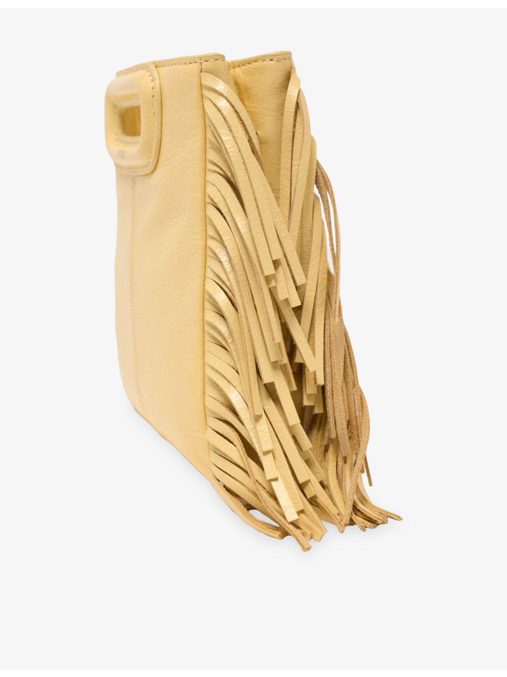 Maje mini shoulder bag in leather with chain strap, imported from the UK