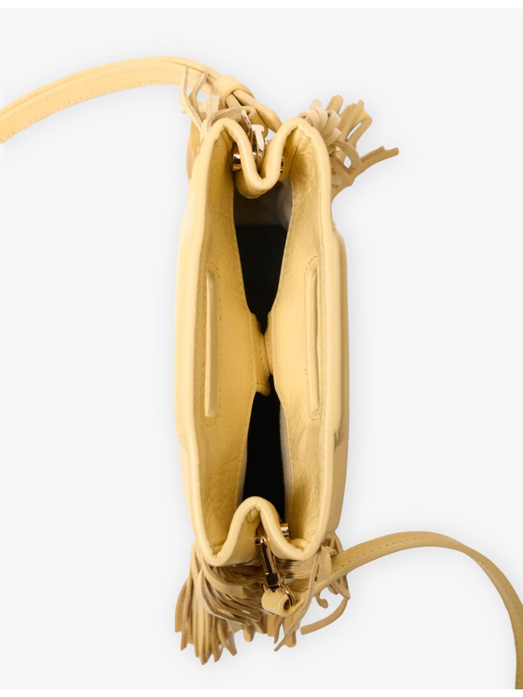 Maje mini shoulder bag in leather with chain strap, imported from the UK