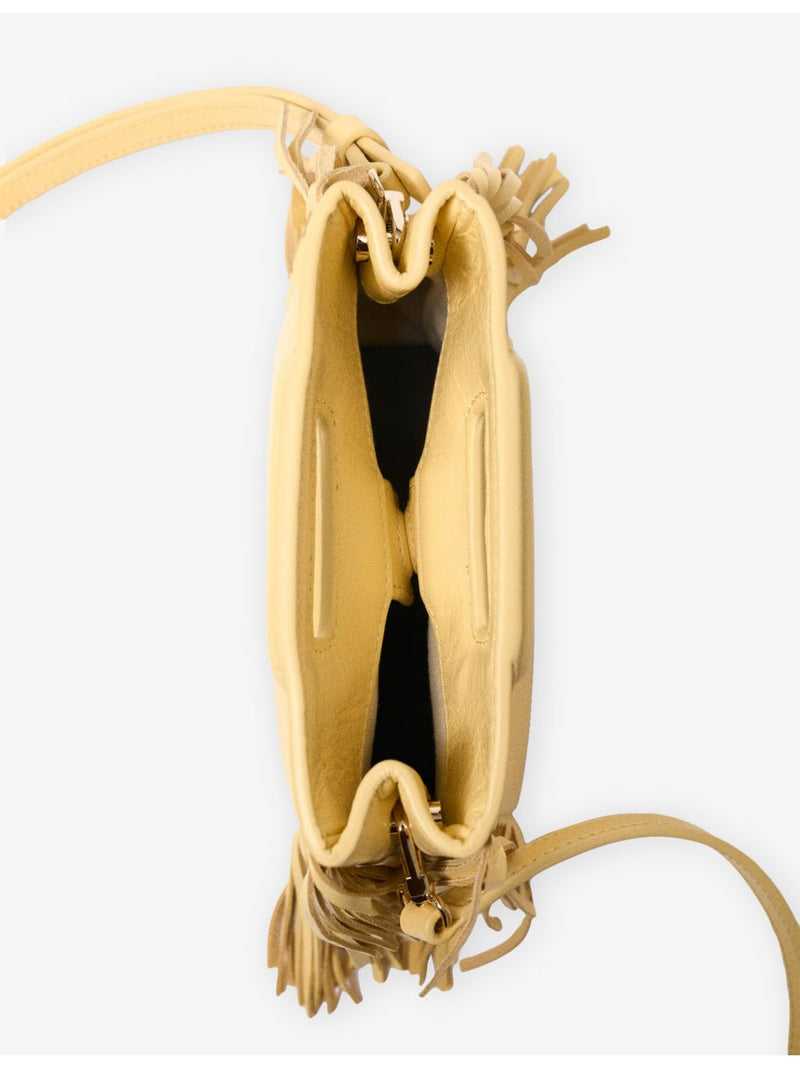 Maje mini shoulder bag in leather with chain strap, imported from the UK