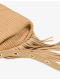 Maje Miss M mini raffia shoulder bag (British brand)