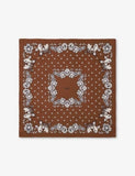 Maje silk scarf bandana print 90x90cm, UK version