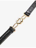 Maje croc-effect leather belt (British brand)