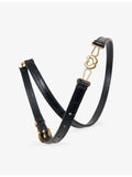 Maje croc-effect leather belt (British brand)